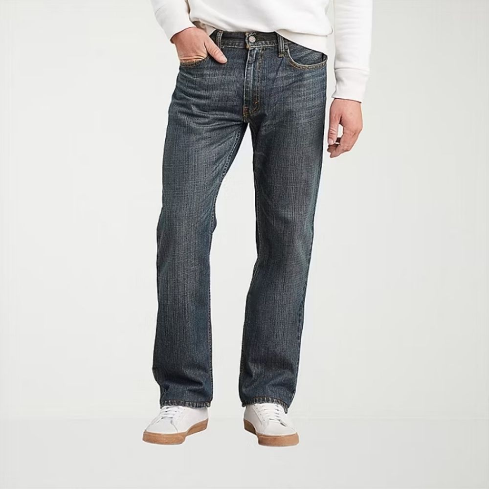 Levi's 559 Relaxed Loose Straight Fit Jeans Dark Wash Range Size 38 X 30